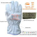 ANSI A6 Cut Resistant Aramid Liner Ziegenleder Leder Automotive Anti-Cut-Sicherheitsarbeit Handschuhe